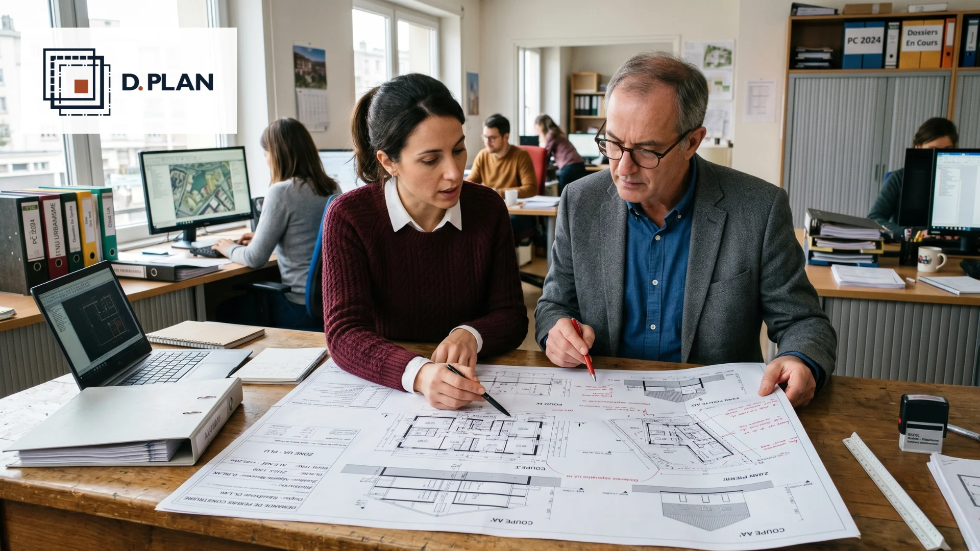 Analyse et vérification de plans 2D pour permis de construire au sein d'un cabinet.